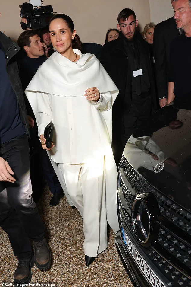 Meghan Markle’s Controversial Request to Attend Balenciaga’s Paris Fashion Week Show Sparks Skepticism About Her Relationship with Pierpaolo Piccioli
