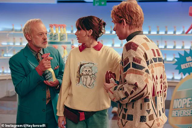 Taylor Swift and Domhnall Gleeson Star in Surreal Nineties-Themed Video Featuring Magical Opalite Spray