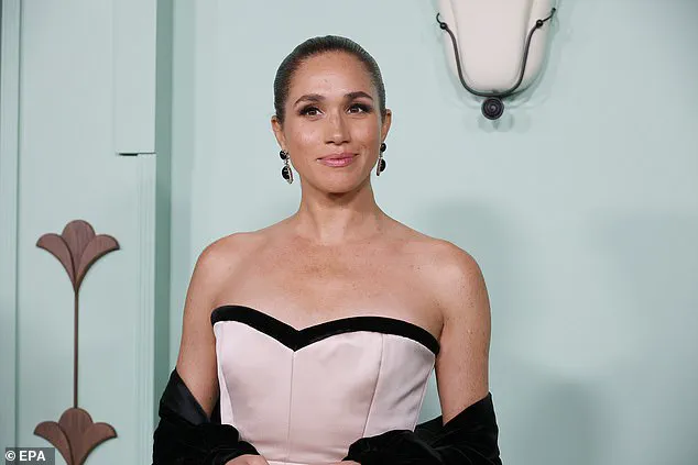 Meghan Markle Stuns at Fifteen Percent Pledge Gala in Opulent Baby Pink Gown, Embodying Power and Grace