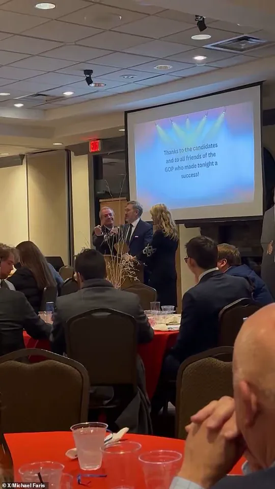 Republican Congressman Thomas Massie's Speech Interrupted By State Speaker David Osborne At Kentucky Event