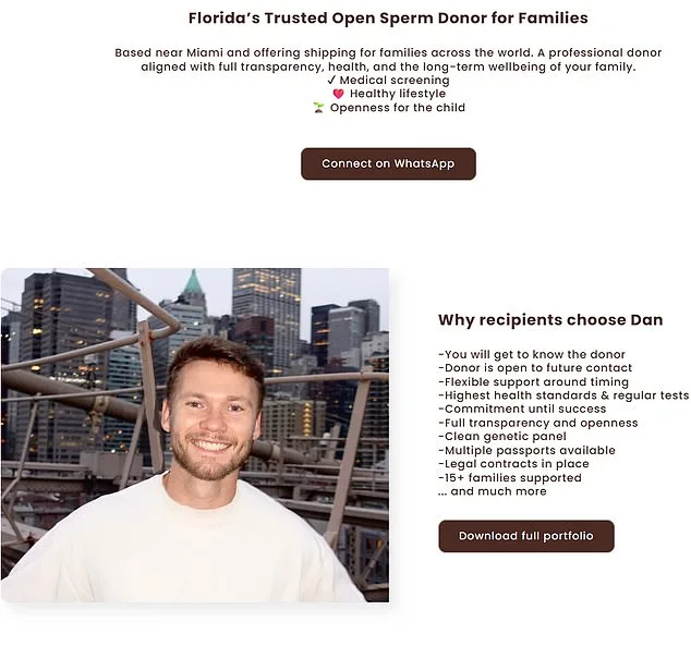 Influencer Donor Dan's High-End Sperm Donor Program Promises Luxury and $100K Earnings