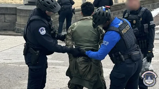 18-Year-Old Man Arrested Outside US Capitol with Loaded Shotgun and Tactical Vest, Prompting Swift Police Response