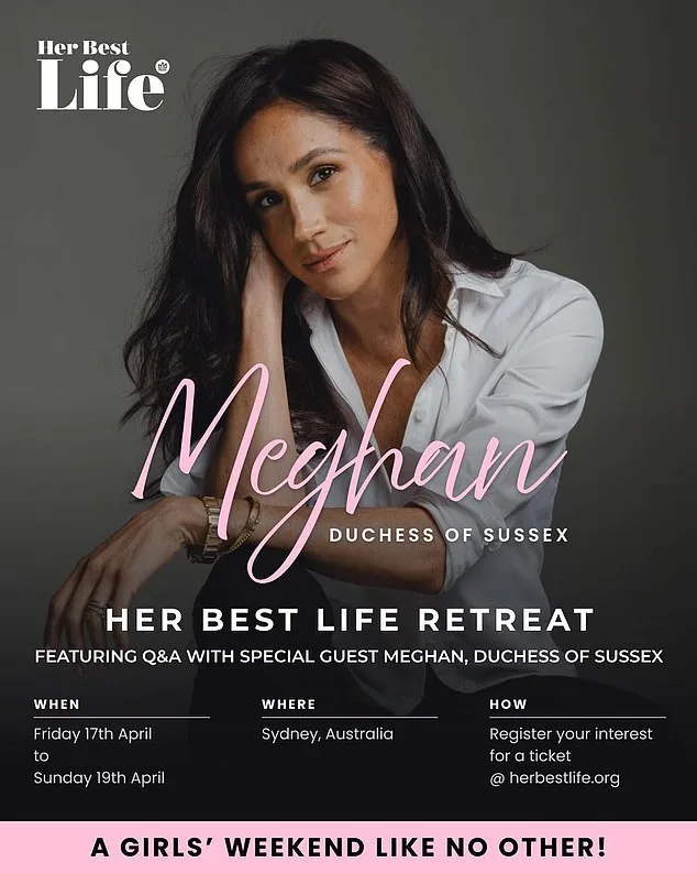 Meghan Markle Sparks Controversy at Australian Retreat Organized by Markus Anderson