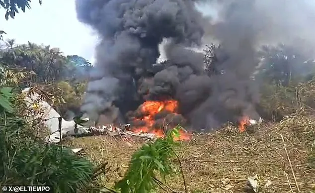 Colombian Military Plane Crash Claims 66 Lives, 4 Missing