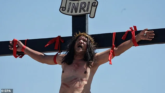 Devotee Endures Harrowing Crucifixion Reenactment in Philippine Village, Centuries-Old Ritual Honors Christ's Agony