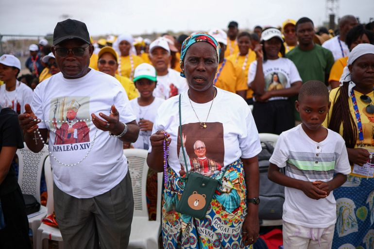 Pope Leo XIV urges Angolans to replace division and corruption with hope.