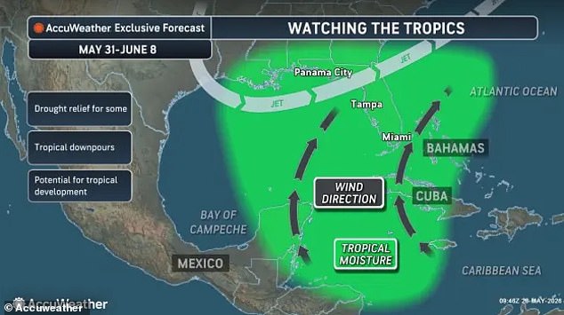 GFS Model Warns of Early June Hurricane Hitting Florida Gulf Coast